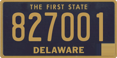 DE license plate 827001