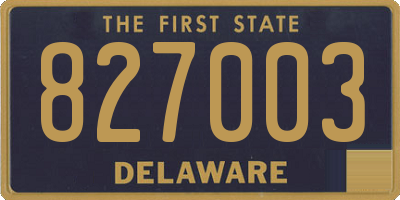 DE license plate 827003