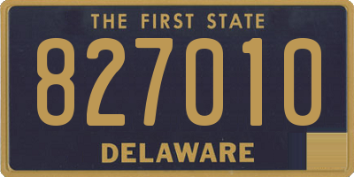 DE license plate 827010