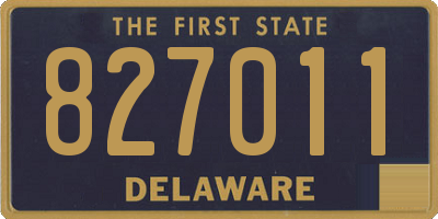 DE license plate 827011