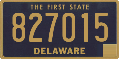 DE license plate 827015