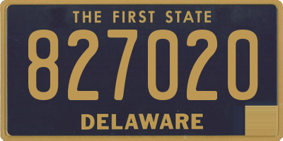DE license plate 827020