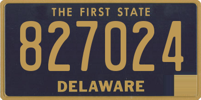 DE license plate 827024