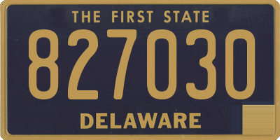 DE license plate 827030