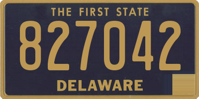 DE license plate 827042