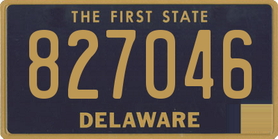 DE license plate 827046