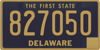 DE license plate 827050
