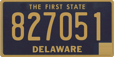 DE license plate 827051