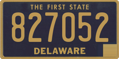 DE license plate 827052