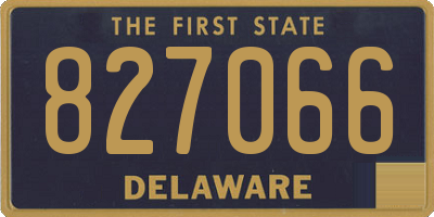 DE license plate 827066