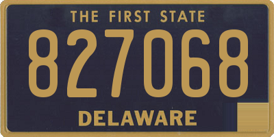 DE license plate 827068