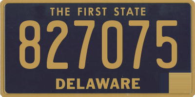 DE license plate 827075