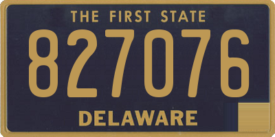 DE license plate 827076