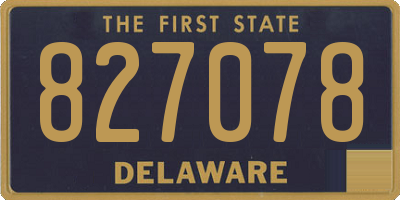 DE license plate 827078