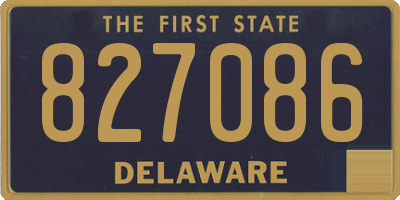 DE license plate 827086