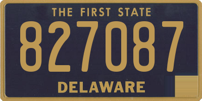 DE license plate 827087