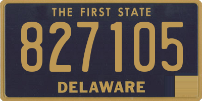 DE license plate 827105