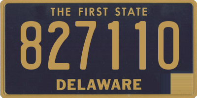 DE license plate 827110