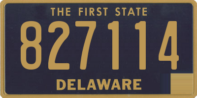 DE license plate 827114