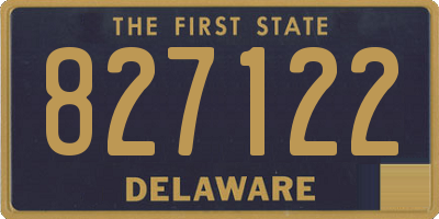 DE license plate 827122