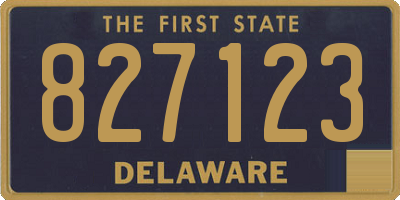 DE license plate 827123