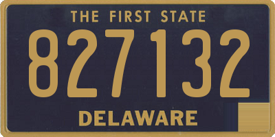 DE license plate 827132
