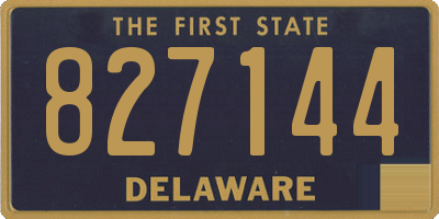 DE license plate 827144