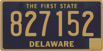DE license plate 827152