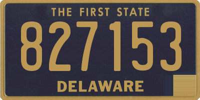 DE license plate 827153