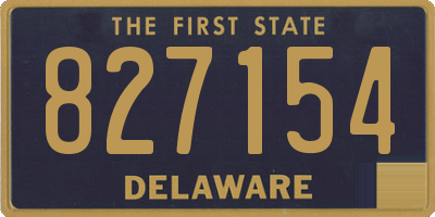 DE license plate 827154