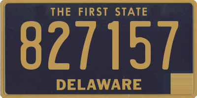 DE license plate 827157