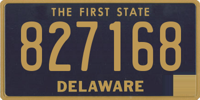 DE license plate 827168