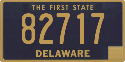 DE license plate 82717