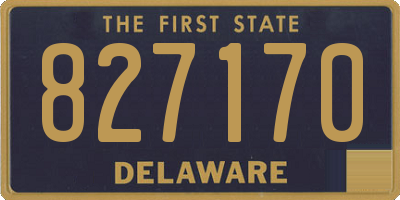 DE license plate 827170