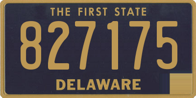 DE license plate 827175