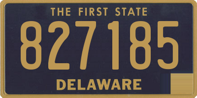 DE license plate 827185