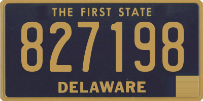 DE license plate 827198