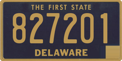 DE license plate 827201