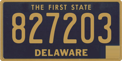 DE license plate 827203