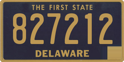 DE license plate 827212