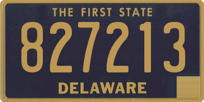 DE license plate 827213
