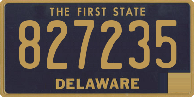 DE license plate 827235