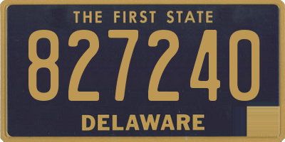 DE license plate 827240