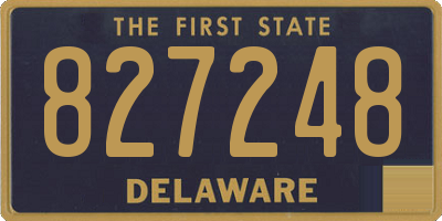 DE license plate 827248