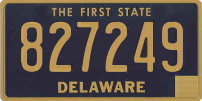DE license plate 827249