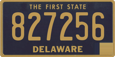 DE license plate 827256