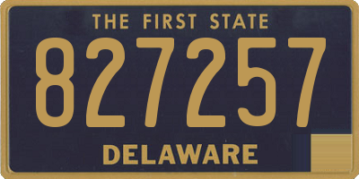 DE license plate 827257