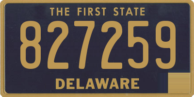 DE license plate 827259