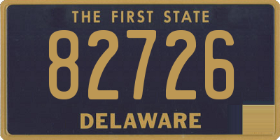 DE license plate 82726
