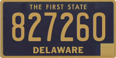DE license plate 827260